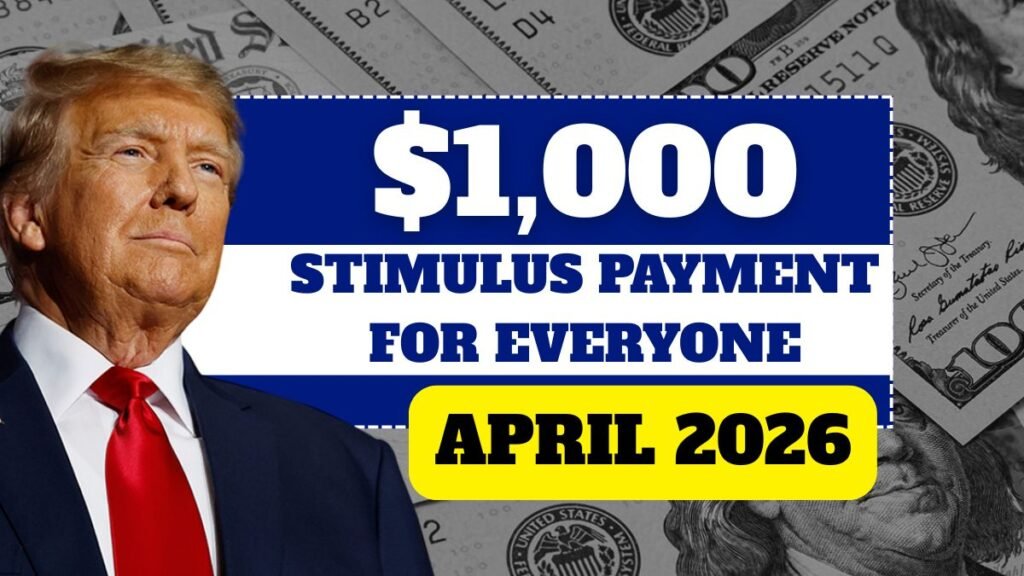 $1,000 Stimulus Payment for Everyone – April 2026 Full Payment Schedule