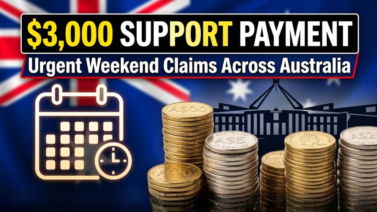 $3,000 Support Payment Sparks Urgent Weekend Claims Across Australia