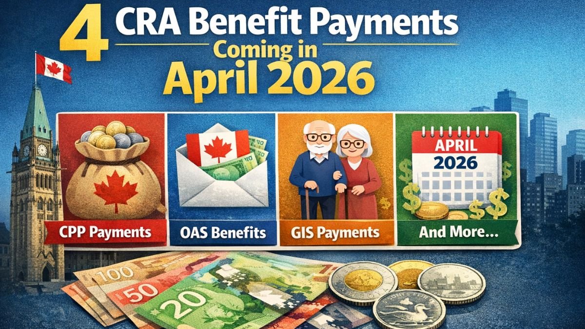 4 CRA Benefit Payments Coming in April 2026 – CPP, OAS, GIS & More Explained