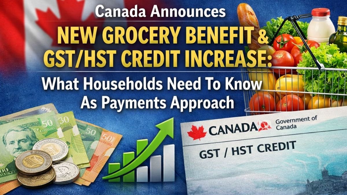 Canada Announces New Grocery Benefit & GST/HST Credit Increase: What Households Need To Know As Payments Approach