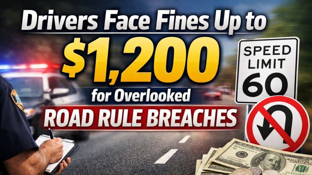 Drivers Face Fines Up to $1,200 for Overlooked Road Rule Breaches
