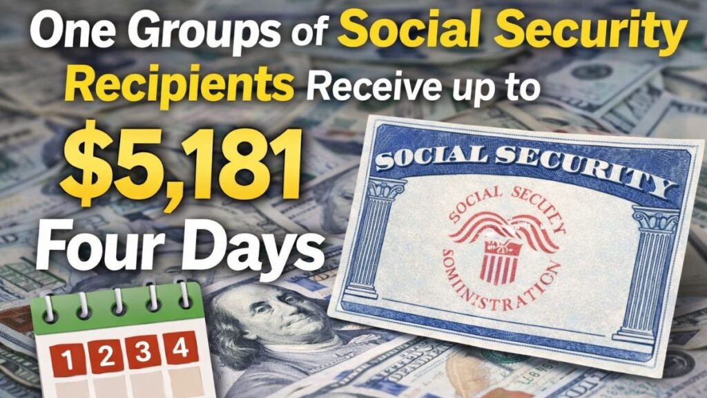 One Groups of Social Security Recipients Receive up to $5,181 Four Days