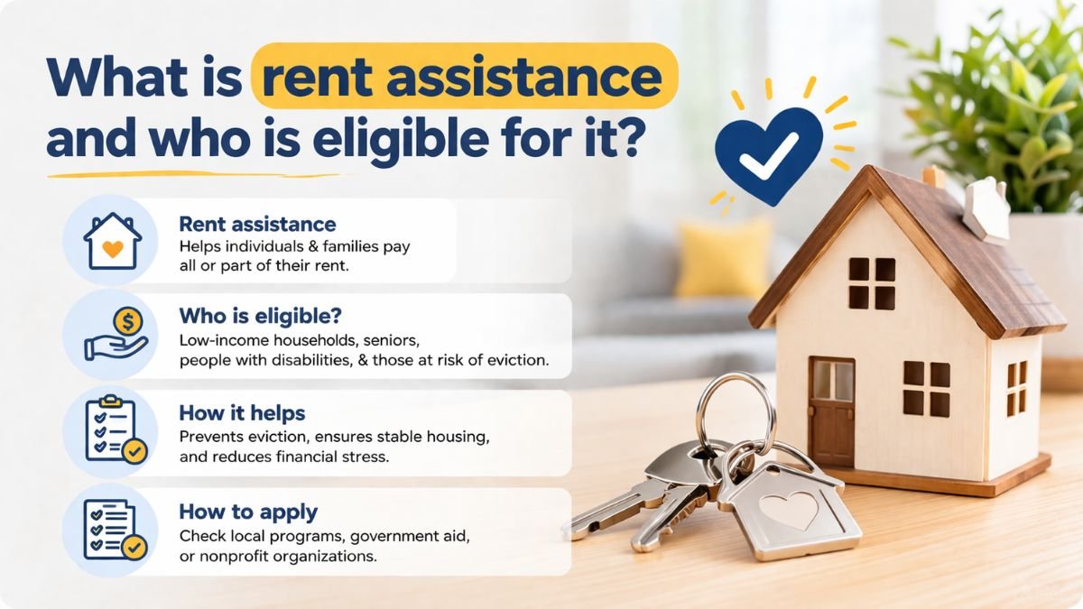 What is rent assistance and who is eligible for it?