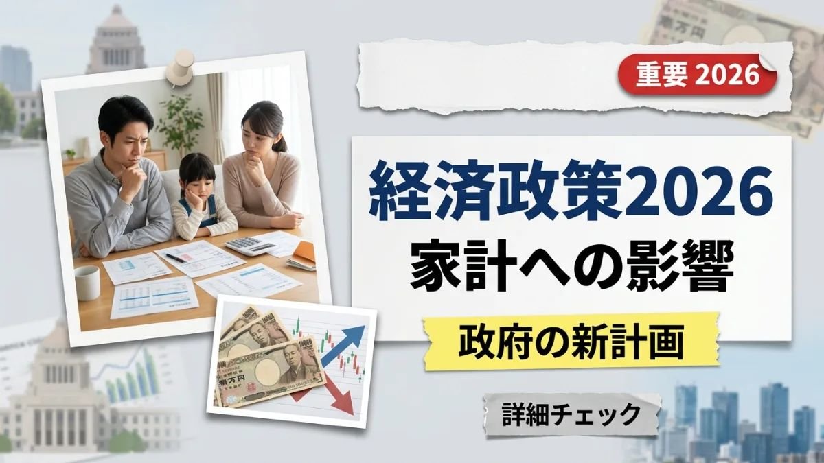 日本の経済政策2026：政府計画が家計に与える影響